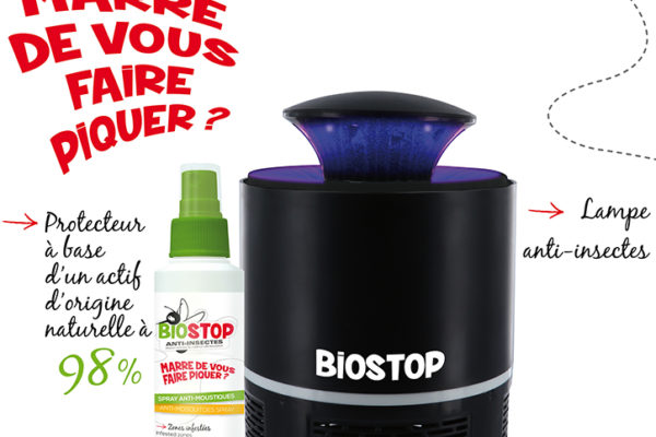 Marre de vous faire piquer : pensez aux lampes anti-moustiques BIOSTOP !